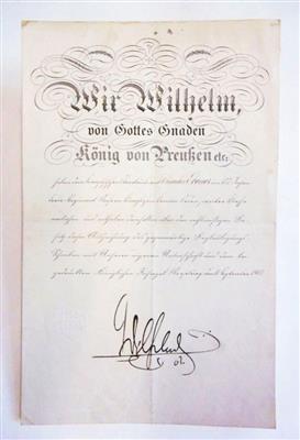 Wilhelm II., - Autogramy, rukopisy, papíry