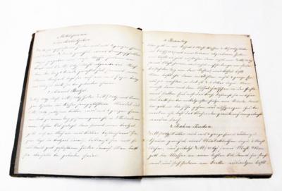 "Kochbuch für K. Fötinger" - Autographen, Handschriften, Urkunden