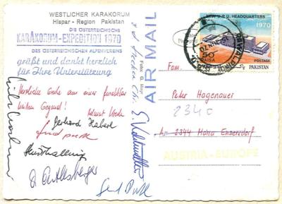 Alpinismus, - Autographen, Handschriften, Urkunden