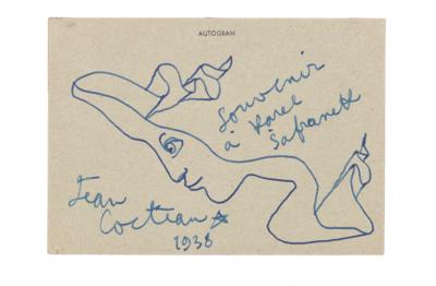 Cocteau, Jean, - Autographen, Handschriften, Urkunden