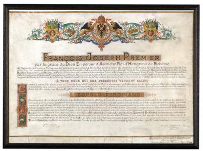 Franz Joseph I., - Autographs, manuscripts, certificates