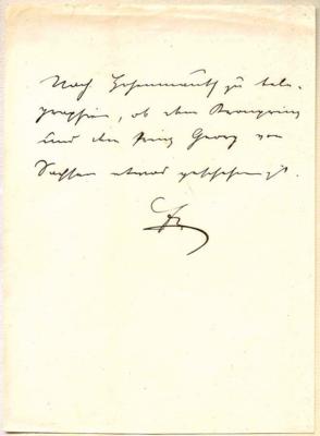 Franz Joseph I., - Autografi, manoscritti, certificati
