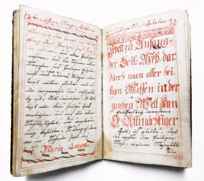 Gebetbuch, - Autographs, manuscripts, certificates