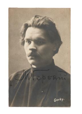 Gorki, Maxim, - Autografy, rukopisy, certifikáty