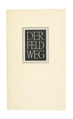 Heidegger, Martin, - Autographen, Handschriften, Urkunden