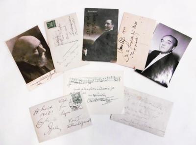 Komponisten u. a., - Autographs, manuscripts, certificates