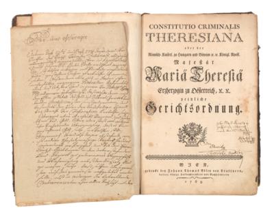 Maria Theresia, - Autografy, rukopisy, certifikáty