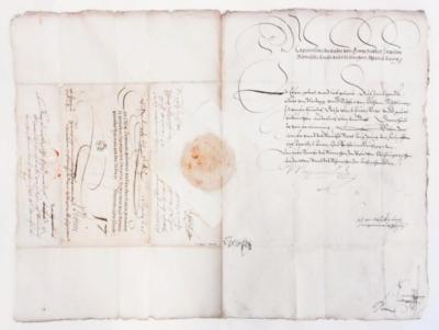 Maximilian II., - Autografy, rukopisy, certifikáty