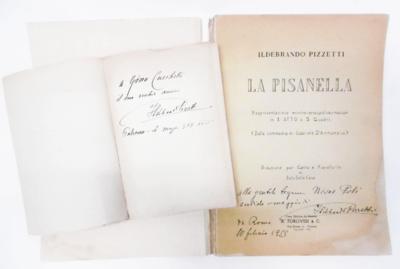 Pizzetti, Ildebrando, - Autographen, Handschriften, Urkunden