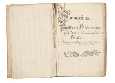 Rezept- und Kochbuch, - Autographen, Handschriften, Urkunden