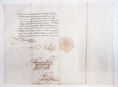 Rudolf II., - Autographs, manuscripts, certificates