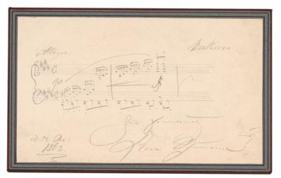 Schumann, Clara, - Autographen, Handschriften, Urkunden