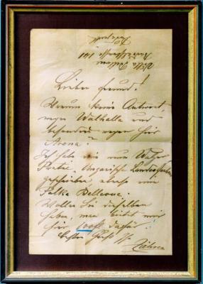 Ziehrer, Carl Michael, - Autografi, manoscritti, certificati