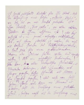Altenberg, Peter, - Autographs, manuscripts, documents