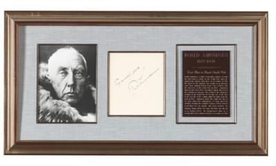 Amundsen, Roald, - Autographs, manuscripts, documents