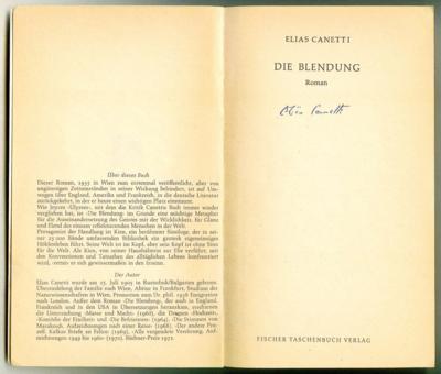 Canetti, Elias, - Autografi, manoscritti, documenti