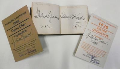Dirigenten, Sänger u. a., - Autographs, manuscripts, documents