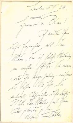 Döblin, Alfred, - Autographs, manuscripts, documents
