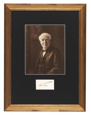 Edison, Thomas Alva, - Autographen, Handschriften, Urkunden