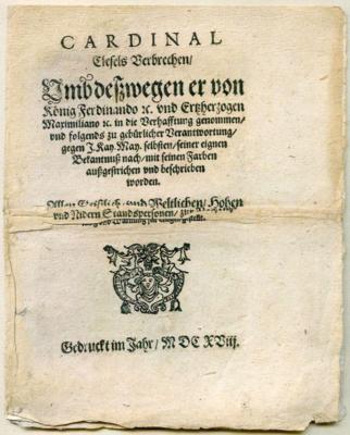Flugschrift, - Autografi, manoscritti, documenti