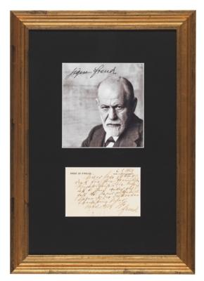 Freud, Sigmund, - Autografi, manoscritti, documenti