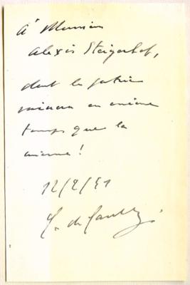 Gaulle, Charles de, - Autographs, manuscripts, documents