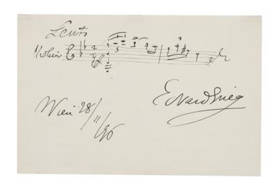 Grieg, Edvard, - Autographen, Handschriften, Urkunden