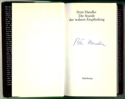 Handke, Peter, - Autografy, rukopisy, dokumenty