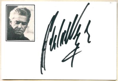 Karajan, Herbert v., - Autographen, Handschriften, Urkunden