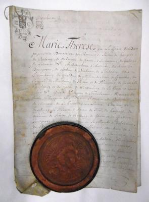 Maria Theresia, - Autografi, manoscritti, documenti