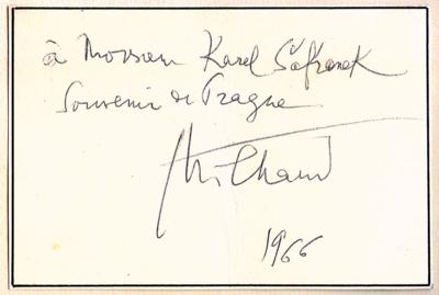 Milhaud, Darius, - Autographen, Handschriften, Urkunden