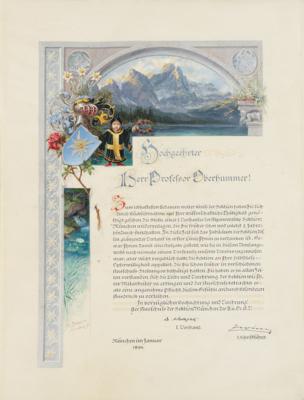 Oberhummer, Eugen, - Autographen, Handschriften, Urkunden