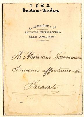 Saraste, Pablo de, - Autographs, manuscripts, documents