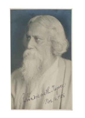 Tagore, Rabindranath, - Autografy, rukopisy, dokumenty