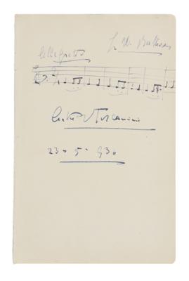 Toscanini, Arturo, - Autografi, manoscritti, documenti