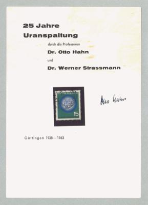 Hahn, - Autographen, Handschriften, Urkunden