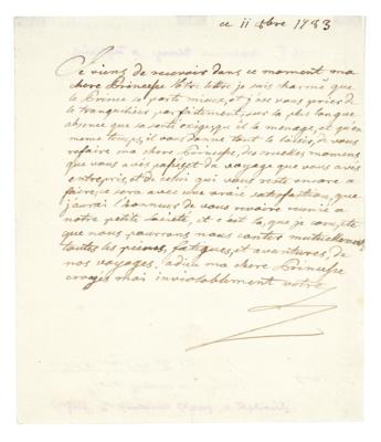 Joseph II., - Autographs, manuscripts, documents