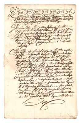 Karl VI., - Autografi, manoscritti, documenti