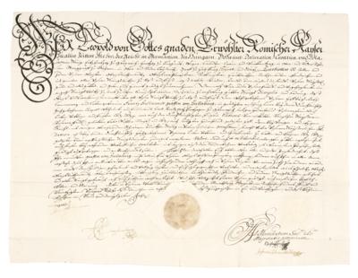 Leopold I., - Autographs, manuscripts, documents