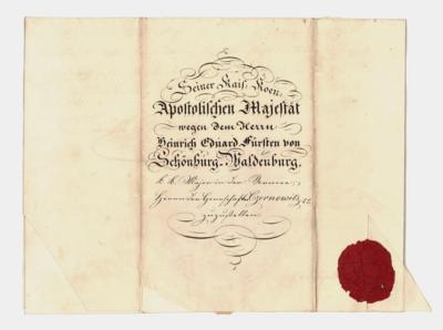 Metternich, Clemens Wenzel Lothar - Autografy, rukopisy, dokumenty
