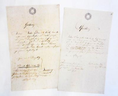 Sicard von Sicardsburg, August, - Autografy, rukopisy, dokumenty