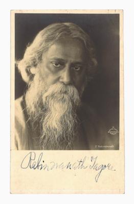 Tagore, - Autografi, manoscritti, documenti