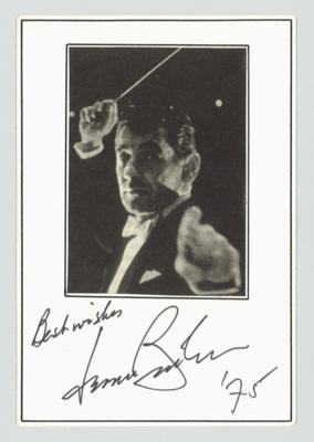 Bernstein, Leonard, - Autographen, Handschriften, Urkunden