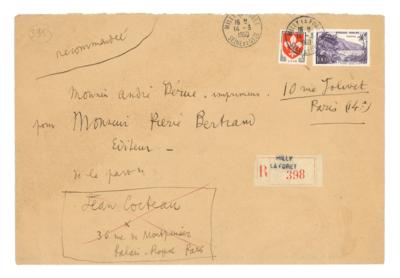 Cocteau, Jean, - Autographs, manuscripts, documents