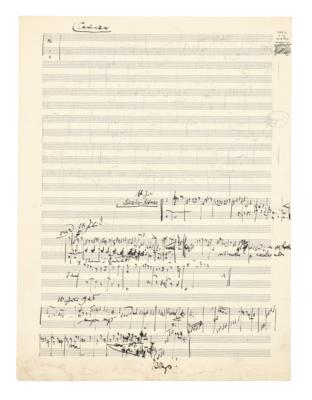 Furtwängler, Wilhelm, - Autographs, manuscripts, documents