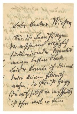 Furtwängler, Wilhelm, - Autographen, Handschriften, Urkunden