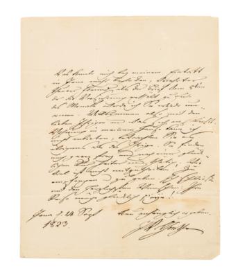 Goethe, Johann Wolfgang v., - Autographen, Handschriften, Urkunden