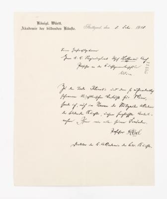 Hölzel, Adolf, - Autographen, Handschriften, Urkunden