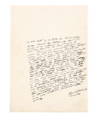 Humboldt, Alexander Freiherr v., - Autographen, Handschriften, Urkunden
