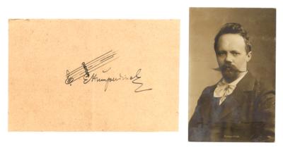 Humperdinck, Engelbert, - Autografy, rukopisy, dokumenty